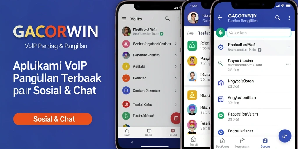 Tampilan antarmuka GACORWIN yang menarik untuk VoIP Panggilan.