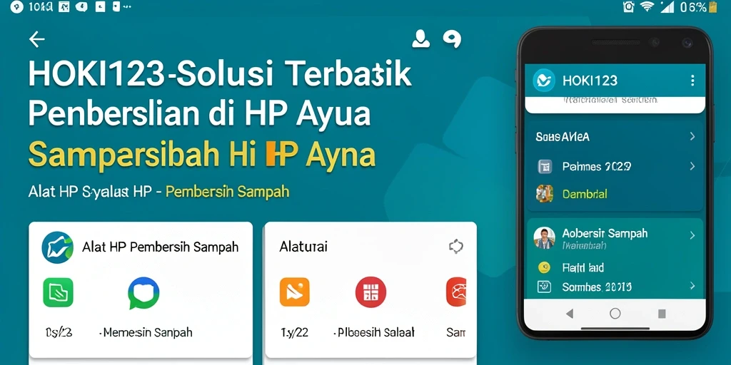 Tampilan antarmuka HOKI123 untuk pembersihan sampah yang efisien.
