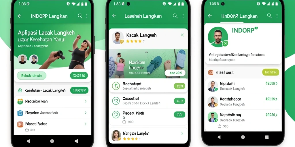 Tampilan antarmuka aplikasi Lacak Langkah yang informatif dan menarik.