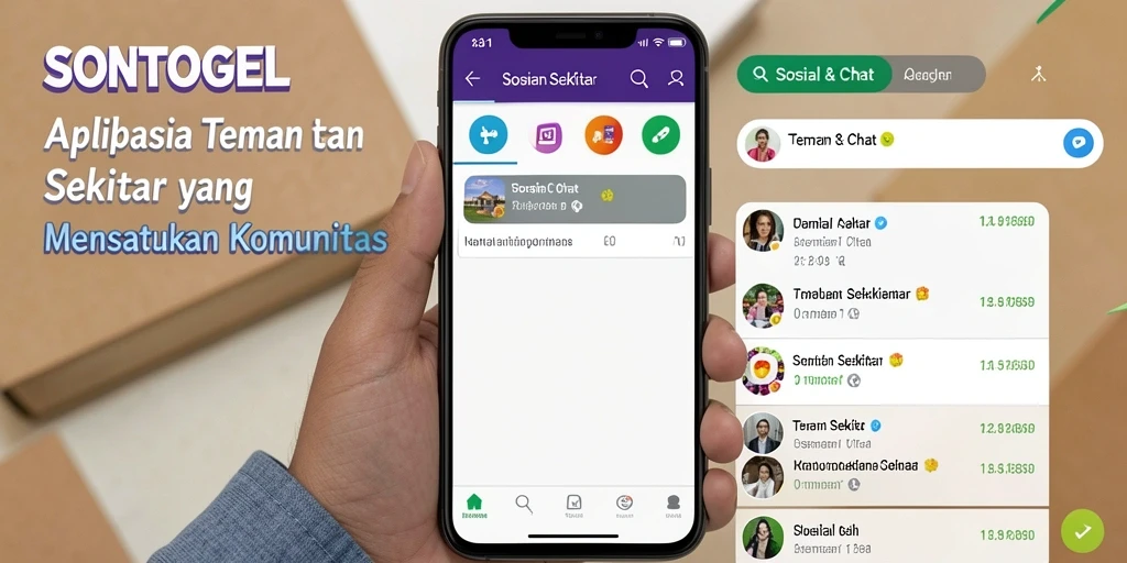 Antarmuka aplikasi SONTOGEL yang menarik dan interaktif.