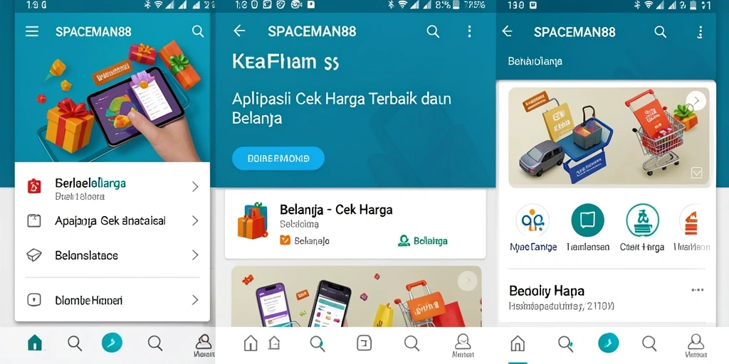 Tampilan antarmuka pengguna SPACEMAN88 yang intuitif dan informatif.