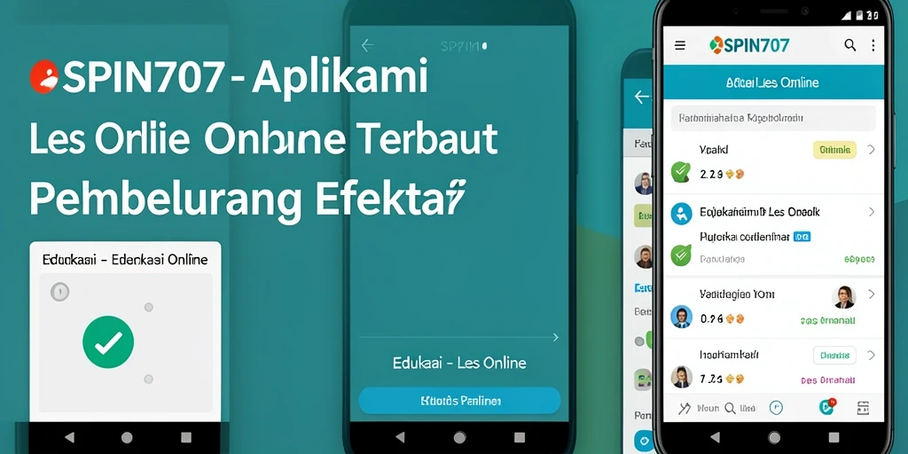 Antarmuka SPIN707 untuk pembelajaran Les Online yang interaktif dan menarik.